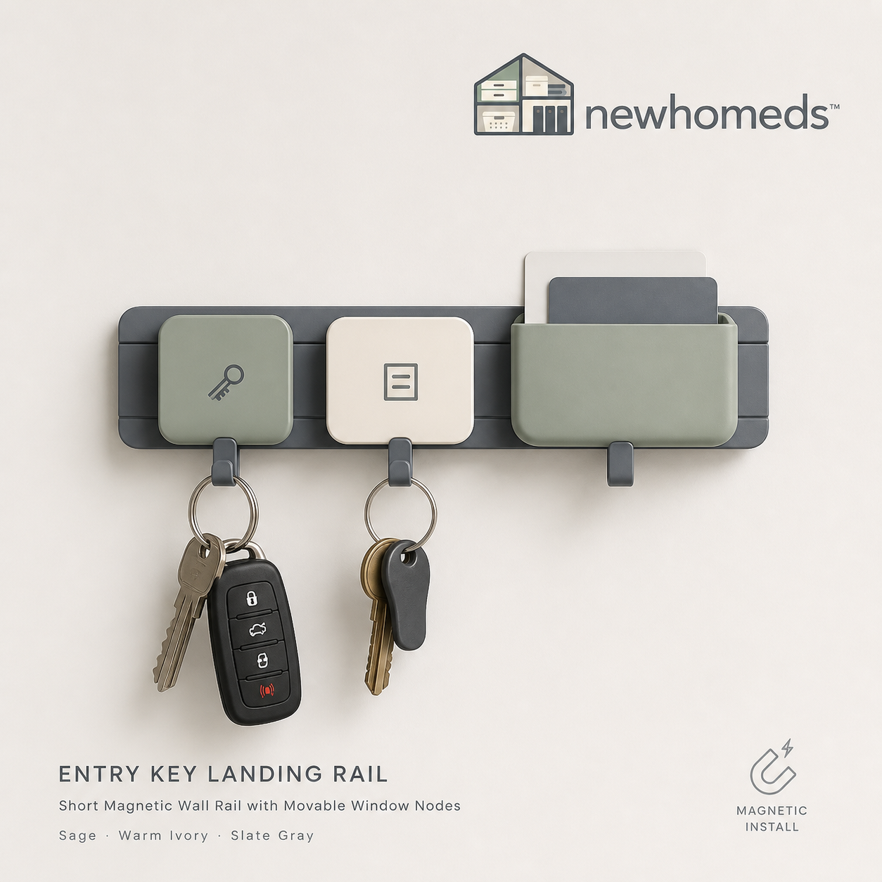 Newhomeds™ KeyLanding Entry Rail