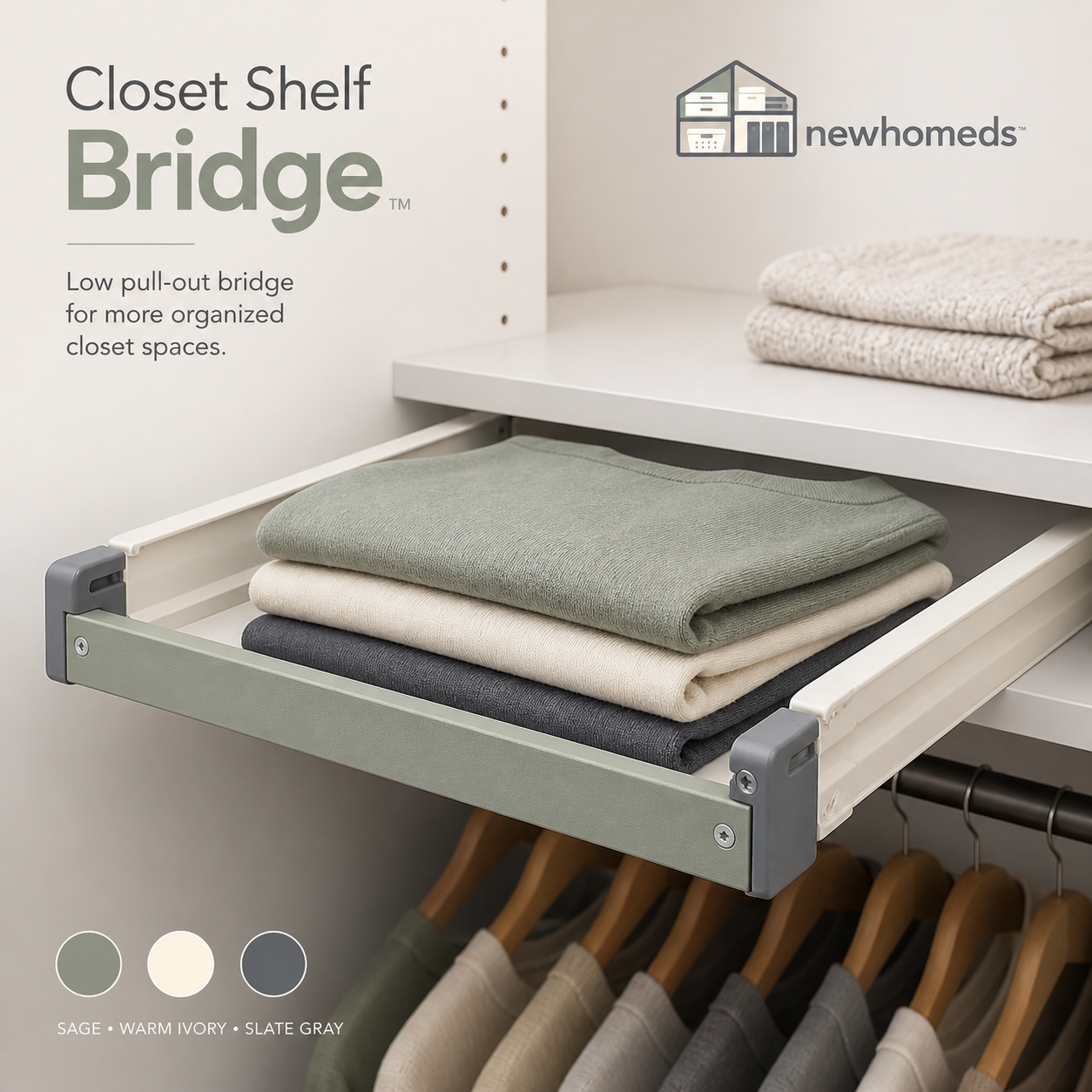 Newhomeds™ ShelfBridge Closet Extension